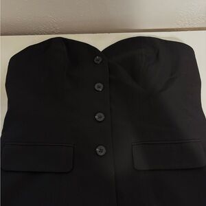 Elegant Black Strapless Top